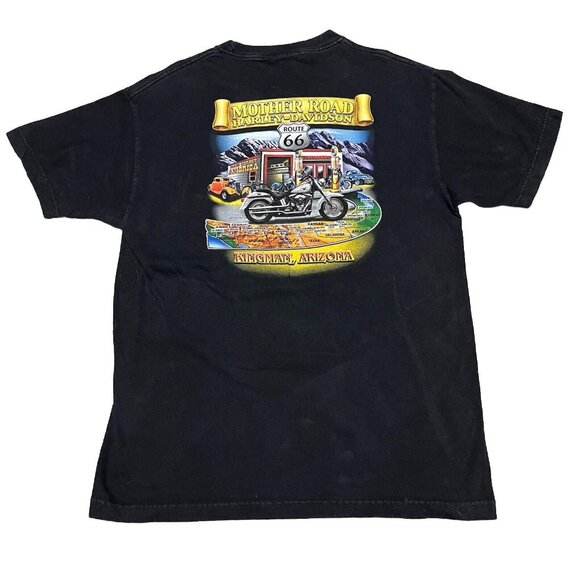 Harley Davidson Mother Road Route 66 Kingman Arizona T Shirt Mens Size Large - Picture 1 of 6